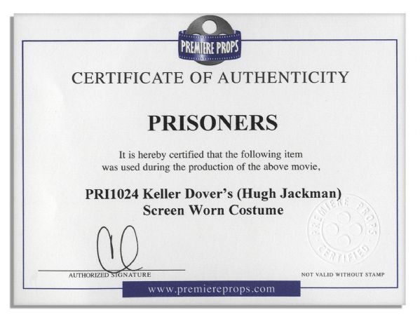 Hugh Jackman Screen-Worn Wardrobe From ''Prisoners''