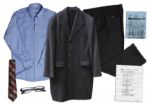 Steve Carell Screen-Worn Ensemble From His Final Episode of The Office -- Plus Steve Carells Personal Reading Glasses & Used Script