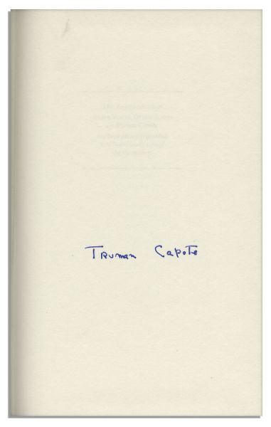 Gorgeous Signed Luxury Copy of Truman Capote's ''Other Voices, Other Rooms'' -- Fine