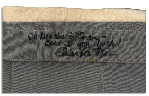 Bruce Lee's Grey Cotton Jacket -- With a COA From His Widow, Linda Lee Who States It Was One of Bruce's Favorite Jackets