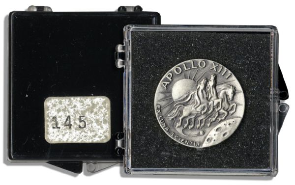 Jack Swigert's Personally Owned Apollo 13 Flown Robbins Medal -- Serial Number 145