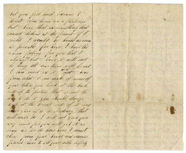 Civil War Letter by a 64th Ohio Infantryman -- ''...a spy hung once and a while. There is 2 or 3 to be hung now...There was one hung one week ago and there were 2 hung...a few days ago...''