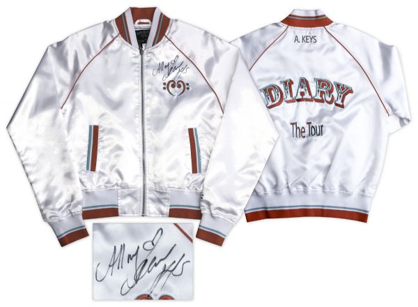 Alicia Keys Signed Tour Jacket From Her ''Diary'' Tour -- With a COA From the Singer