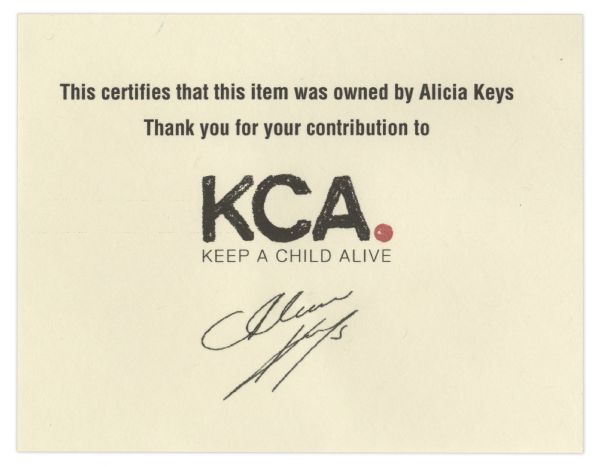 Alicia Keys Gold Crocodile-Style Vest Worn During Her ''As I Am'' Tour -- With a COA From Keys