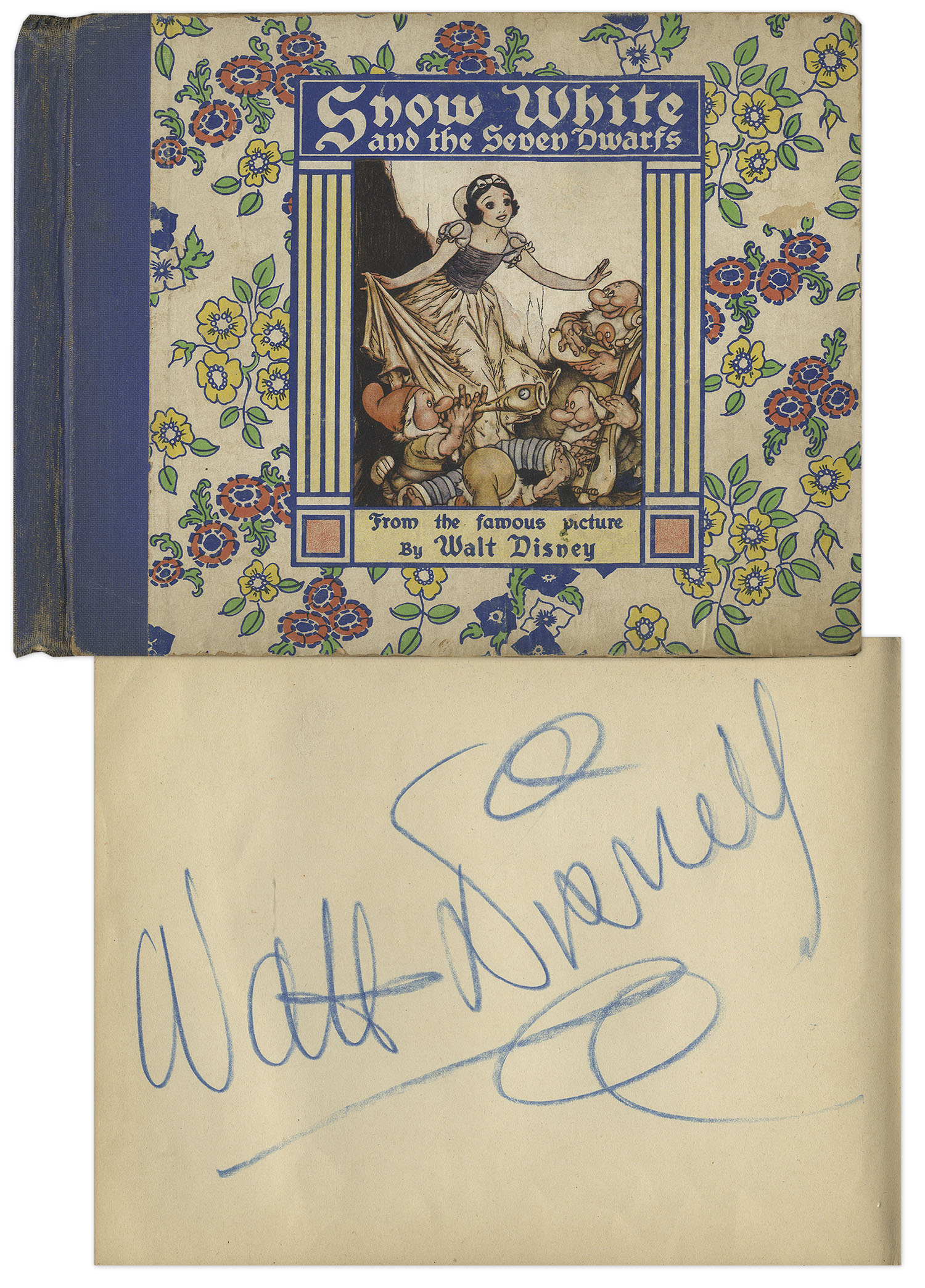 Walt Disney Autograph Walt Disney Signed Copy of ''Snow White and the Seven Dwarfs'' -- The Story That Became Disney's First Animated Blockbuster