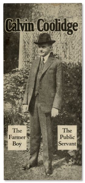 Calvin Coolidge Presidential Campaign Brochure