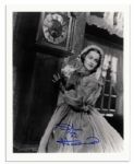 Olivia de Havilland 8 x 10 Signed Photo as Melanie From Gone With The Wind
