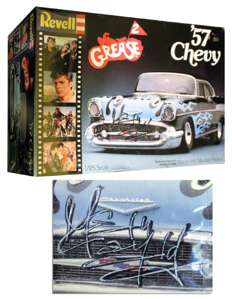 Maxwell Caulfield Revell ''Grease 2'' Model Car Kit Signed -- '57 Chevy Has COA Signed by Caulfield