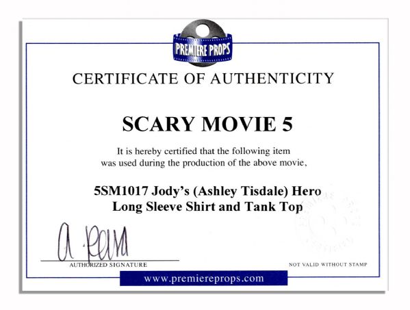 Ashley Tisdale Screen-Worn Wardrobe From ''Scary Movie 5''