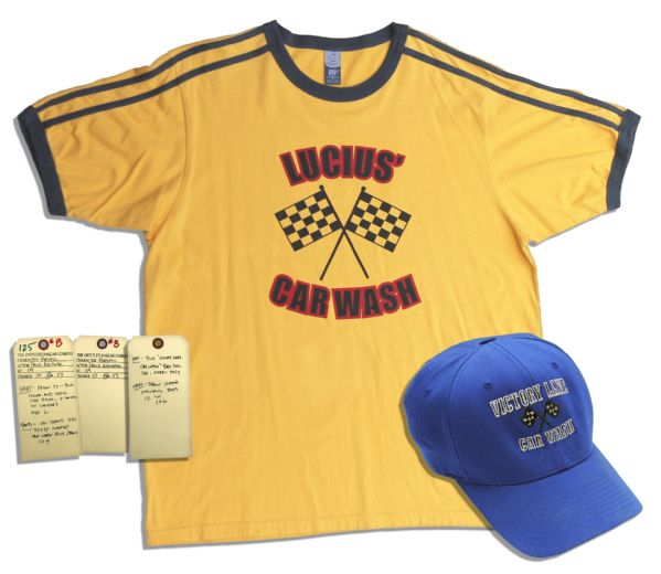 David Koechner Worn Racing T-Shirt & Cap From Will Ferrell Comedy ''Talladega Nights''