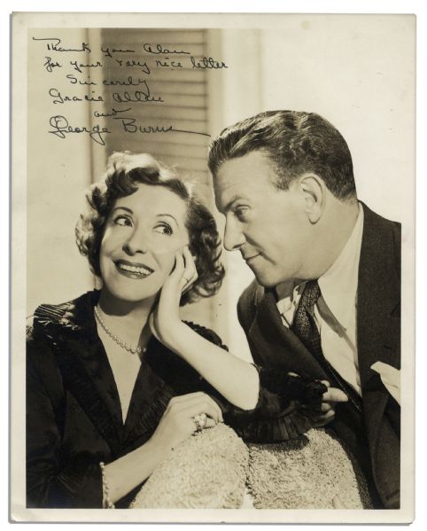 George Burns & Gracie Allen Signed 8'' x 10'' Photo