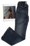 Brigitte Bardot Signed Guess Jeans & Signed 8.25 x 11 Photo