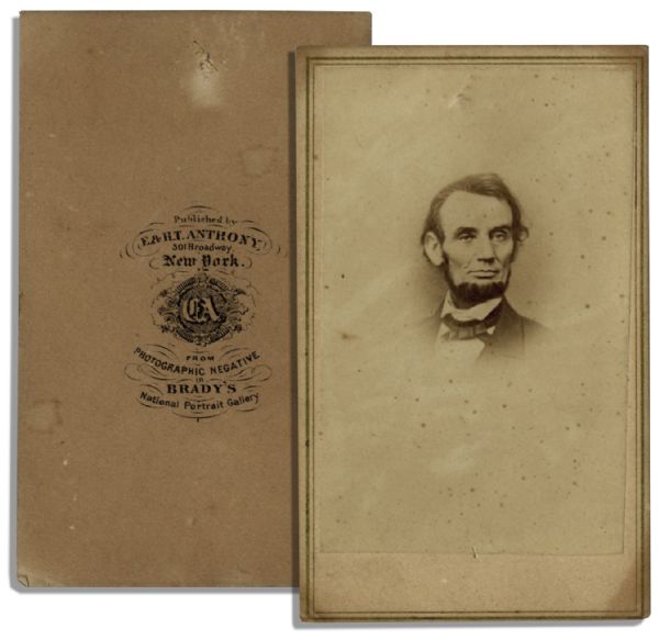 Abraham Lincoln CDV Photograph by Mathew Brady