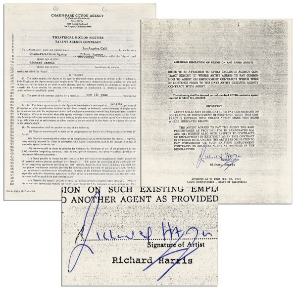 Richard Harris Contract Signed