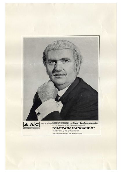 Robert Keeshan Personally Owned Original Posters From ''Captain Kangaroo'' -- Set of Three