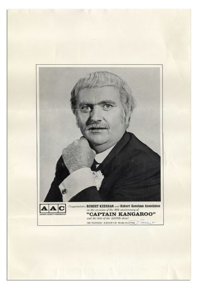 Robert Keeshan Personally Owned Original Posters From ''Captain Kangaroo'' -- Set of Three