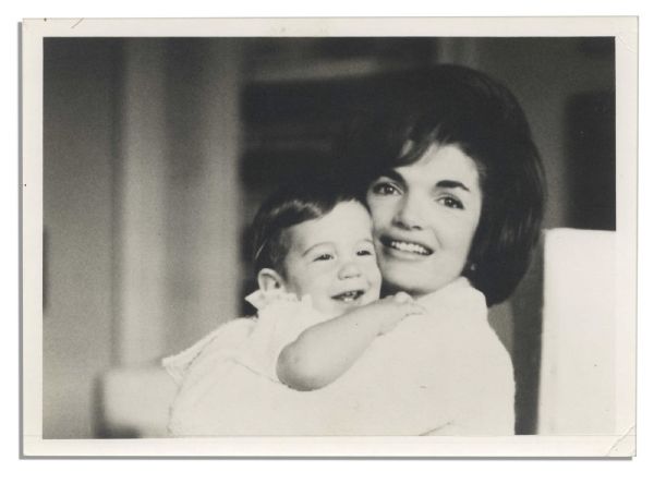 Lot of 5 Photographs of JFK and Jackie Kennedy -- Includes Solo Portraits Along With Photographs of the Kennedy Children