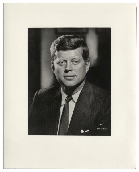 Lot of 5 Photographs of JFK and Jackie Kennedy -- Includes Solo Portraits Along With Photographs of the Kennedy Children