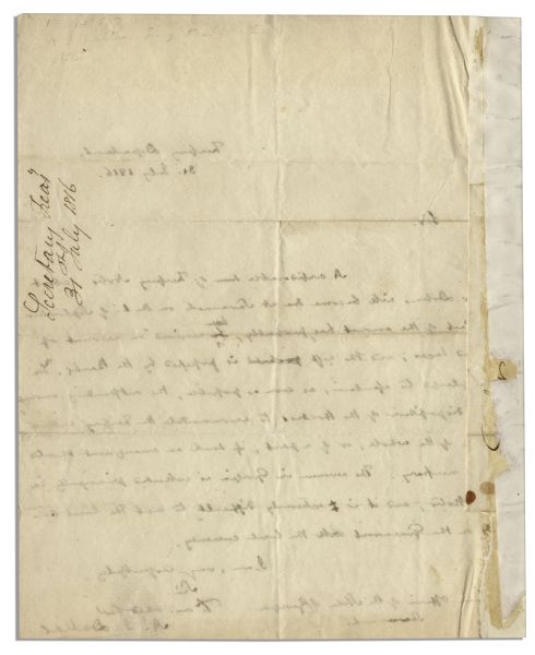 Rare Alexander J. Dallas Autograph Letter Signed as Secretary of The Treasury