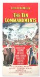 Large Ten Commandments Poster -- Three Sheet Poster Measures 41 x 81 -- Mounted on Linen