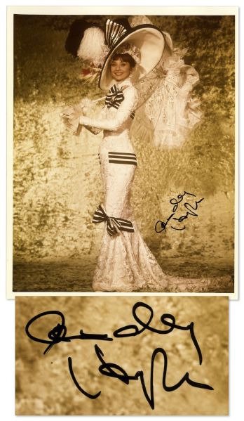 Audrey Hepburn Autograph Audrey Hepburn Signed 8'' x 10'' Photo From ''My Fair Lady'' -- Near Fine -- With JSA COA