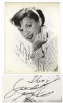 Judy Garland Signed 8 x 10 Photograph From A Star Is Born