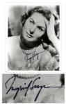 Ingrid Bergman Signed 8 x 10 Photograph
