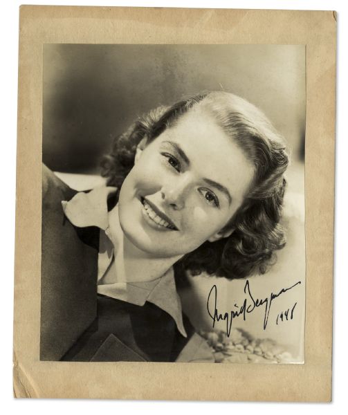 Ingrid Bergman Signed Photograph -- Uninscribed
