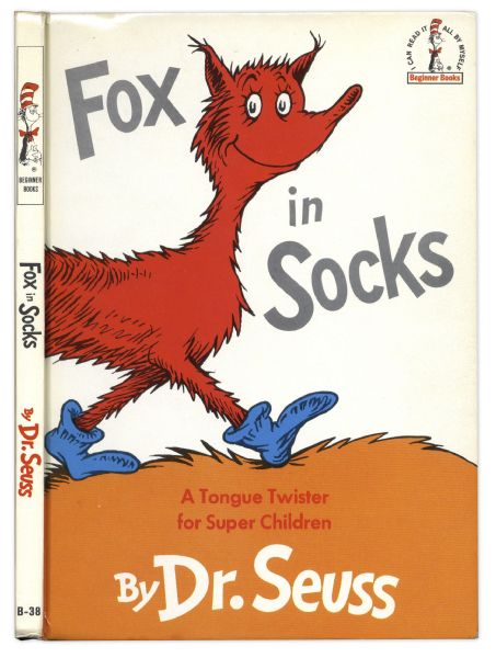 ''Fox in Socks'' by Dr. Seuss -- First Edition in Dustjacket