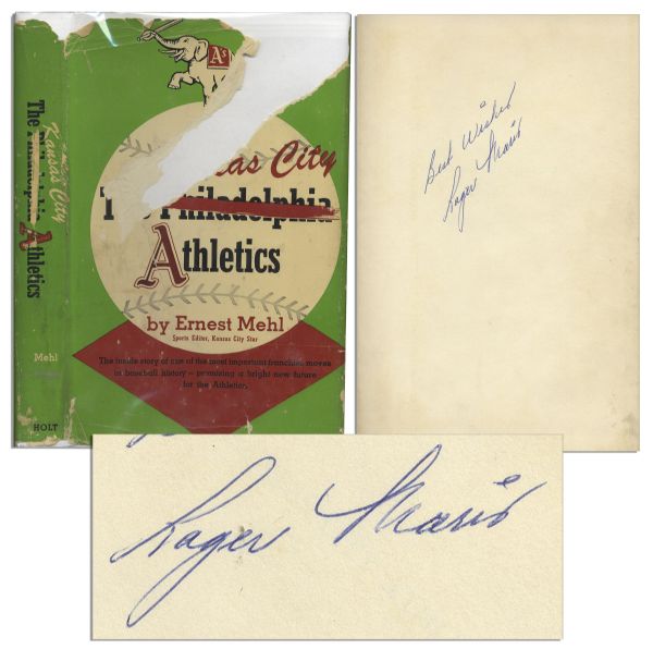 Roger Maris Signed ''The Kansas City Athletics'' Book -- With PSA/DNA COA