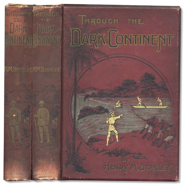 ''Through The Dark Continent'' Inscribed by Henry M. Stanley in the Year of Publication