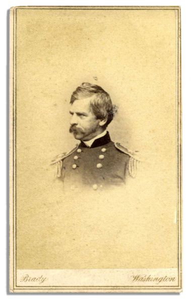 Union General Nathaniel Banks CDV -- Mathew Brady Backstamp