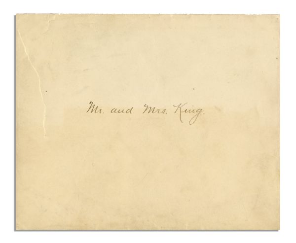 Grover Cleveland 1896 White House Invitation