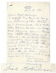 Bill Bojangles Robinson Autograph Letter Signed -- Robinson Writes to a Captain in the Army During WWII, ...Please see that the Boys get these...