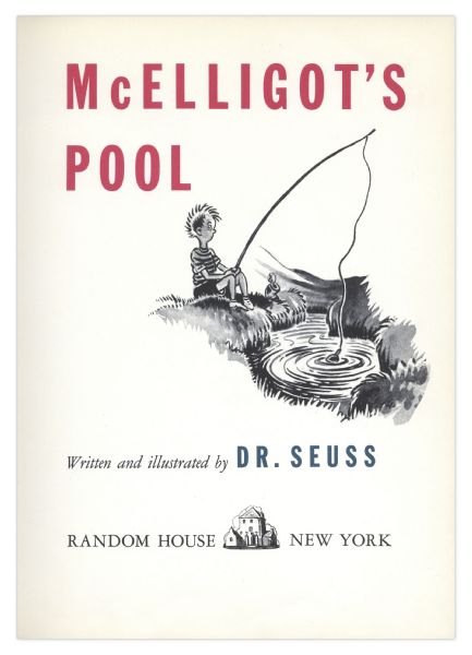 Dr. Seuss ''McElligot's Pool'' -- Early Book by the Popular Children's Author