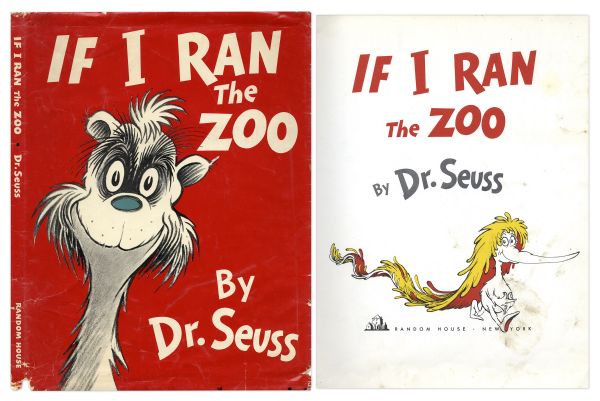 Dr. Seuss ''If I Ran The Zoo'' Early 1950 Edition