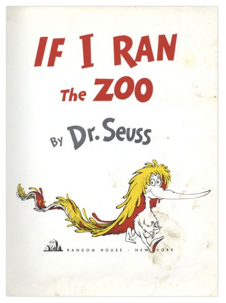 Dr. Seuss ''If I Ran The Zoo'' Early 1950 Edition