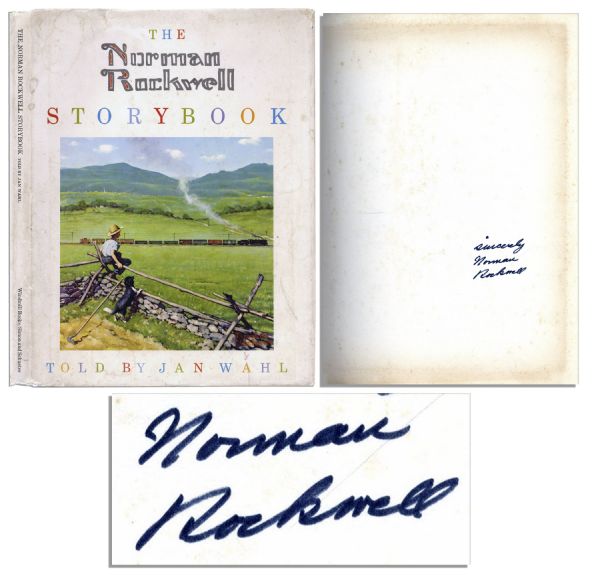 Norman Rockwell Signed First Edition of ''The Norman Rockwell Storybook'' -- 1969