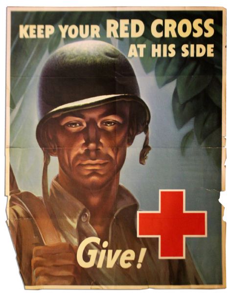 WWII Red Cross Poster by Artist John Franklin Whitman, Jr.