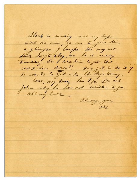 Dwight Eisenhower 1945 Autograph Letter Signed -- ''...A...parade of visitors...Just spent an hour with a Senator...Tomorrow I go to Berlin and...must go...for a conference with [Gen.] McNarney...''