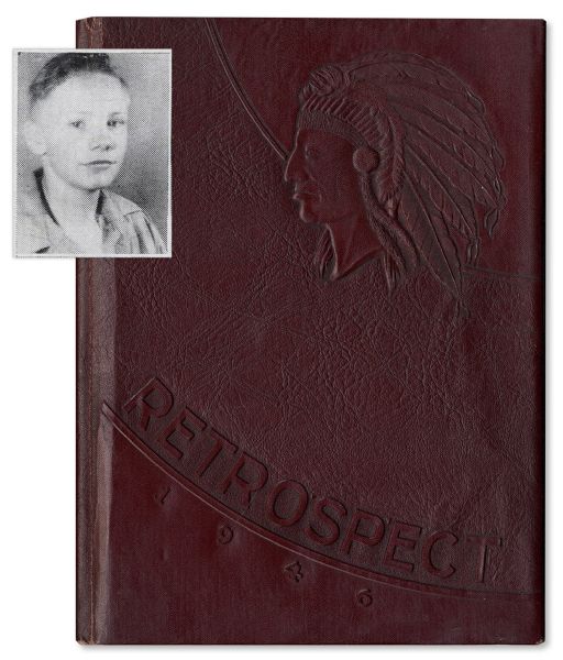 Neil Armstrong High School Yearbook From 1946 -- With 6 Photos of Armstrong as a Teenager