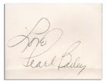 Pearl Bailey Signed Card