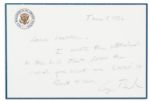 George H.W. Bush Autograph Note Signed as Vice President -- ...I wrote the attached to the kid that drew the card you sent me. Loved it...