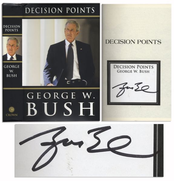 George W. Bush First Edition of ''Decision Points'' With Signed Bookplate