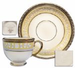 Clinton White House-Used China -- Cup & Saucer Set by Lenox From the Year 2000 -- Part of the First Order -- Fine