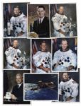 Lot of of 9 Astronaut Signed 8 x 10 NASA Photos -- Vance Brand, Paul Weitz, Jerry Carr, Ed Gibson, Joe Kerwin & Bill Pogue