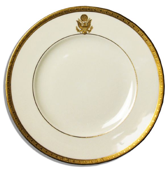 Presidential Travel China Plate by Syracuse -- Likely Used on Presidential Rail Car ''Ferdinand Magellan''