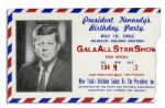 Ticket From New Yorks Birthday Salute To President Kennedy at Madison Square Garden -- Where Marilyn Monroe Sang Her Sexy Rendition of Happy Birthday to JFK