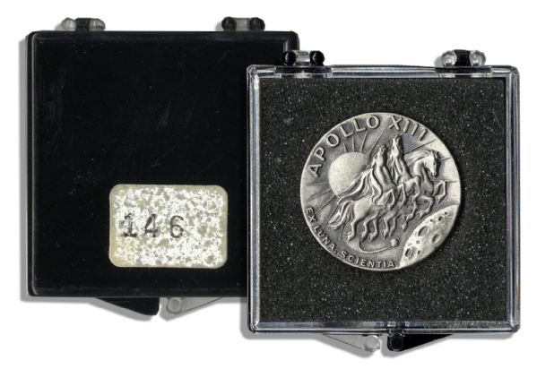 Apollo 13 Flown Robbins Medal -- From the Collection of Jack Swigert, Apollo 13 Command Module Pilot -- Serial Number 146