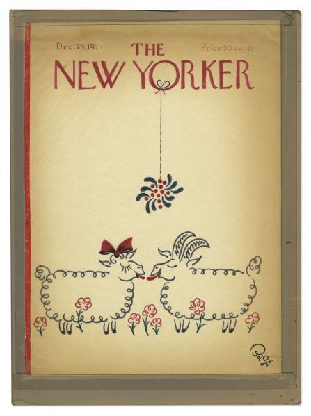 Oscar Berger Original Christmas Cover Art for ''The New Yorker''